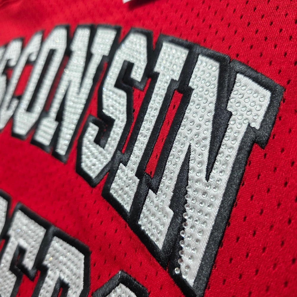 Gameday Couture Wisconsin Badgers Rhinestone Jersey Women's XL Red T452 NCAA - Picture 8 of 14